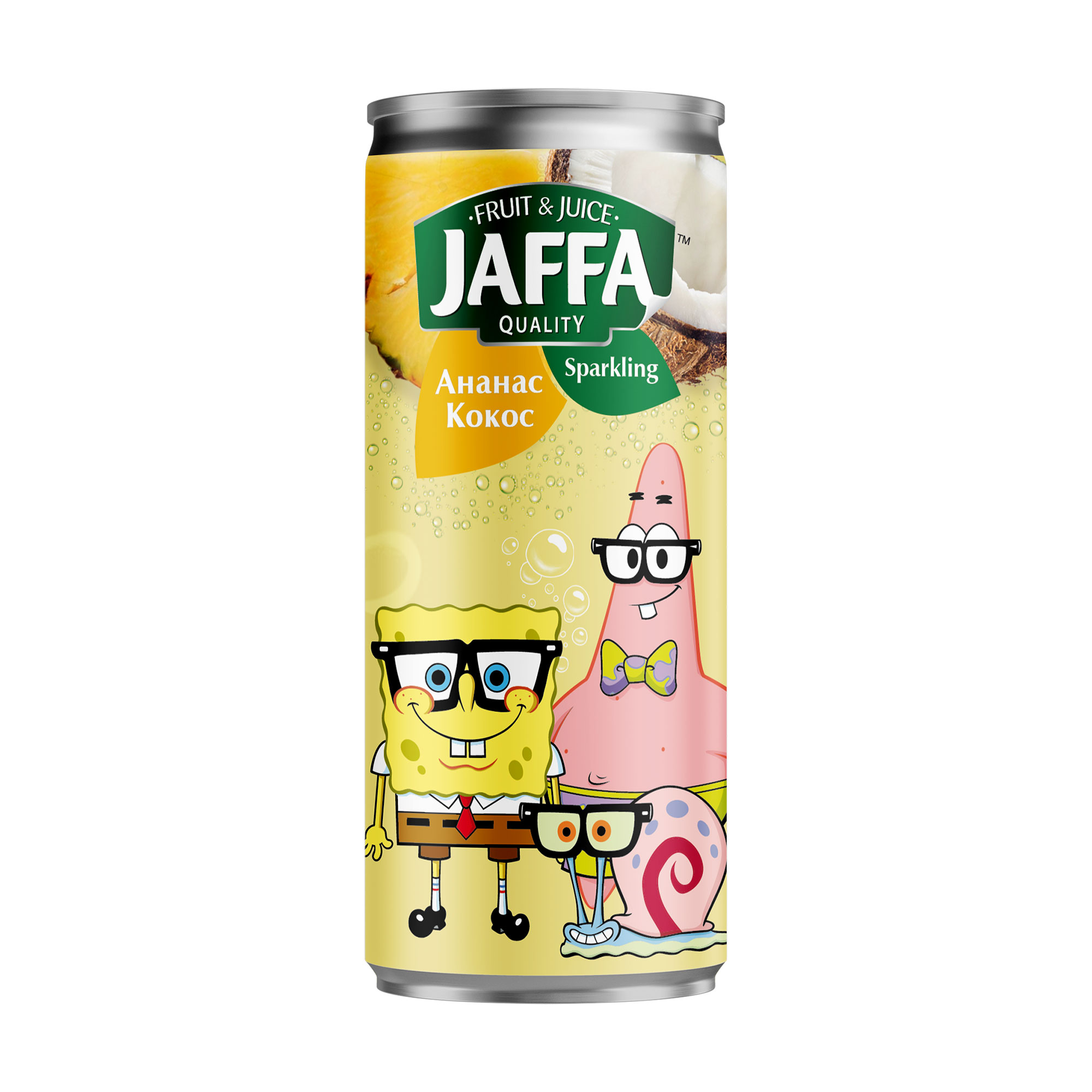 Газований напій з соком JAFFA Sparkling Ананас-кокос, 250 мл